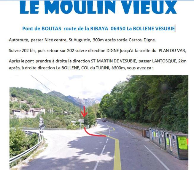 Moulin Vieux Bed & Breakfast La Bollène-Vésubie Dış mekan fotoğraf